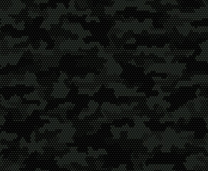 Abstract camouflage vector seamless digital pattern, modern trendy design. - obrazy, fototapety, plakaty