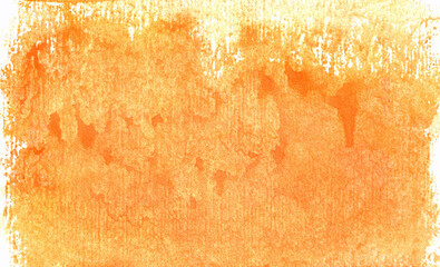 Abstract orange watercolor background for design