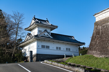 日本の仙台城　青葉城　大手門隅櫓