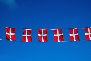 Dänische Fahnengirlande
