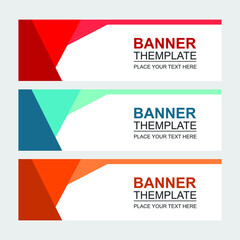 Set of abstract vector banners design. Collection of web banner template. modern template design for web  ads  flyer  poster background