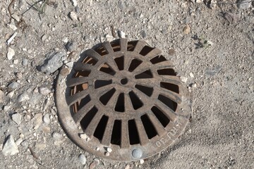 very sewer old manhole