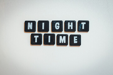 Letter Tiles - Night Time