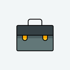 Briefcase vector icon illustration sign