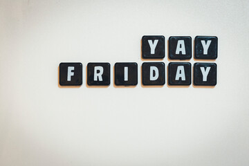 Letter Tiles - Yay Friday