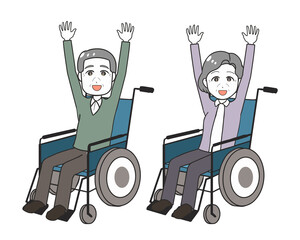 車いす　高齢者　リハビリ体操
