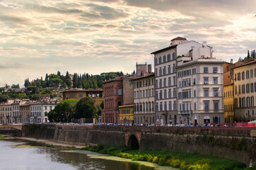 Fototapeta premium Quai de l'Arno Florence