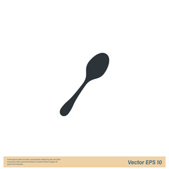 spoon icon vector illustration logo template