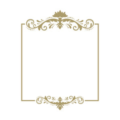 gold and luxury damask ornamental frame