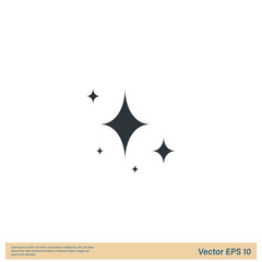 Fototapeta premium stars icon sparkle simple design element
