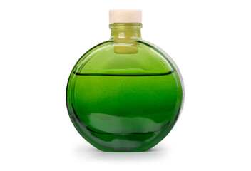 Glass bottle of oil