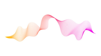 Abstract backdrop with wave gradient lines