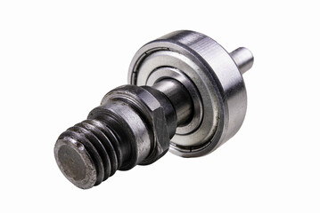 Ball bearing and metal axle. Spare parts for production machines.