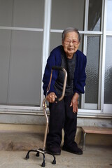 100歳おばあちゃんの笑顔、健康寿命