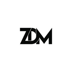 zdm letter original monogram logo design