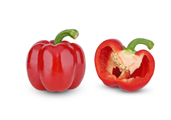 red pepper isolated on white background