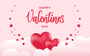 Valentine day concept background. Vector illustration