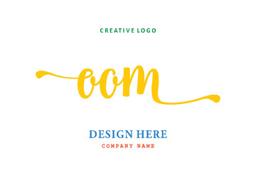 OOM lettering logo is simple, easy to understand and authoritative