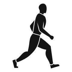 Fototapeta na wymiar Running man icon, simple style