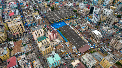 Naklejka premium aerial view of Dar es Salaam, Tanzania