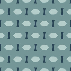 Seamless pattern with alternating geometric shapes.