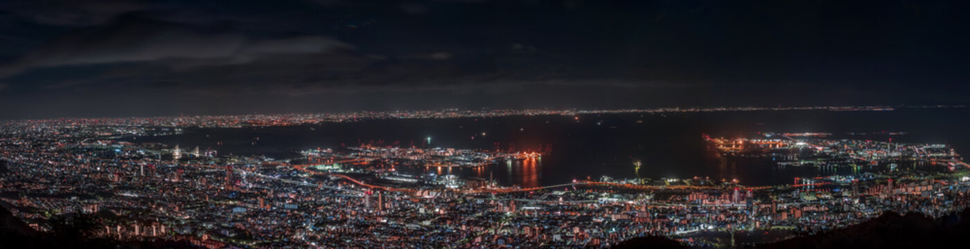 掬星台の夜景　兵庫県