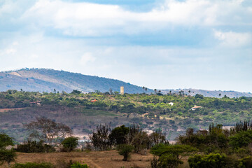 landscape with mountains