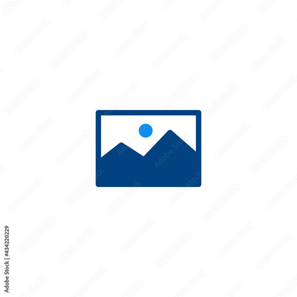 Poster image icon vector for web, computer and mobile app