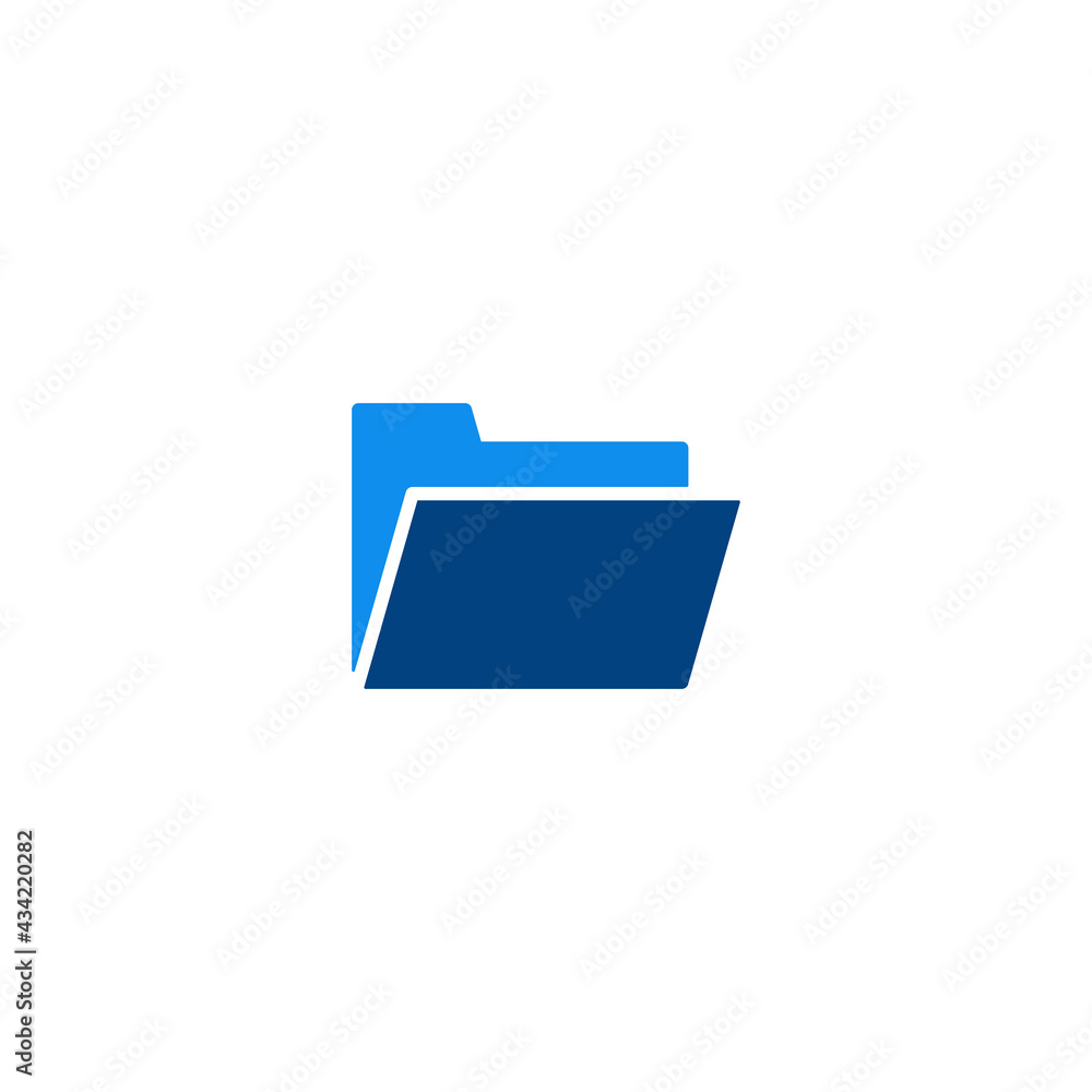 Poster folder icon vector for web, computer and mobile app