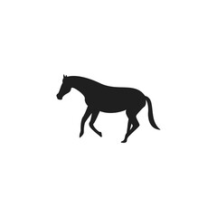Obraz na płótnie Canvas Horse icon flat vector illustration