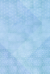 和紙　暑中見舞い　夏　背景