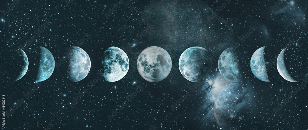 Wall mural las caras de la luna