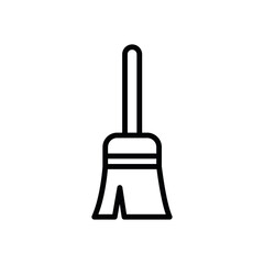 Broom icon line style