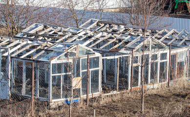 the greenhouse is on the ground