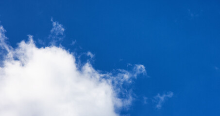 View of Cloudscape during a colorful and sunny spring day. Taken on the West Coast of British Columbia, Canada.