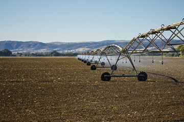 Water irrigation system in Cordoba, Spain.