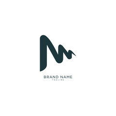 Alphabet letter Initial M, MM, MW logo vector design, minimal, innovative, creative, symbol, sign, monogram, template, logotype, concept, branding for premium business typeface, startup, company etc.