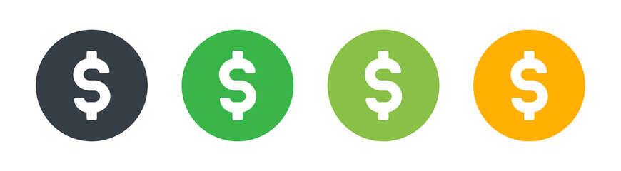 Dollar sign icon vector illustration.