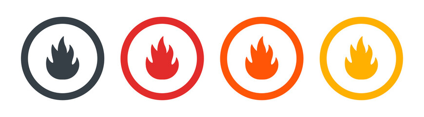 Fire flame vector illustration design template.