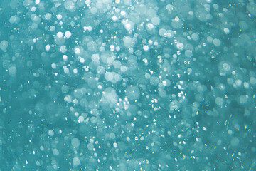 Blue bokeh from natural water
