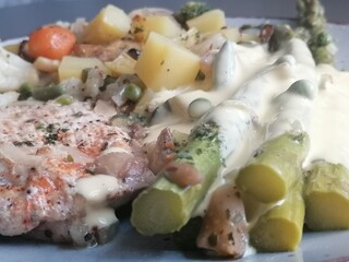 fish and vegetables