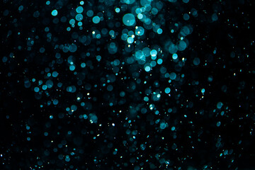 Vintage black bokeh created by neon lights with black background