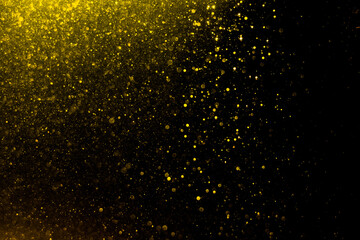 Glittering stars of blur gold  bokeh