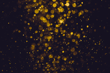 Glittering stars of blur gold  bokeh