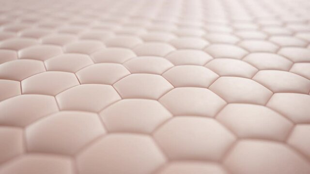 Soothing wave across the skin surface, 3D Hexagonal Skin Set