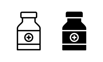 medicine bottle icon, Medical bottle vector