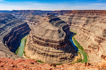 Great Goosenecks Rock Formation San Juan River Mexican Hat Utah