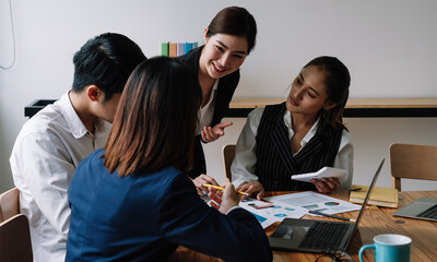 Young of Business People Meeting Conference Discussion Corporate Concept