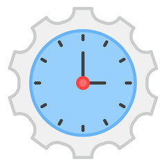 A flat design, icon of time management