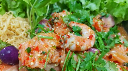salmon with salad